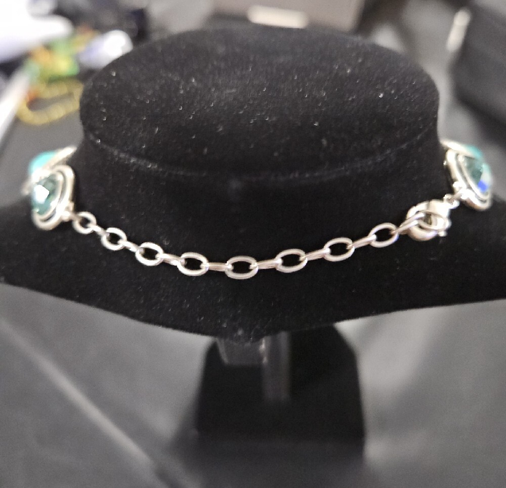 Turquoise and Silver Statement Necklace - Picture 4 of 6